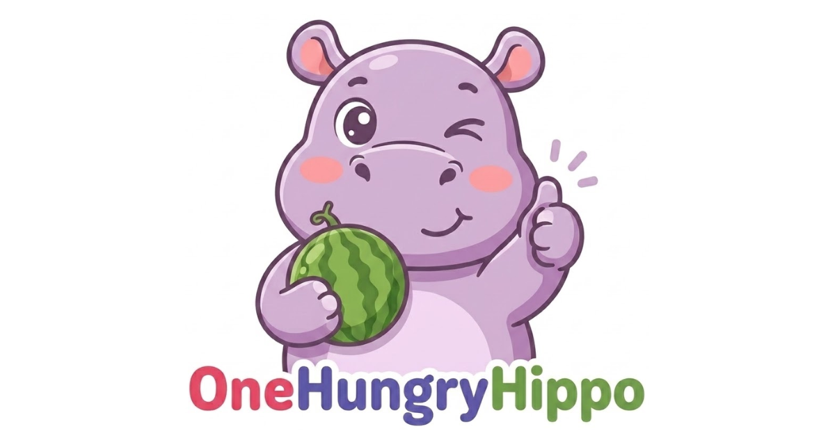OneHungryHippo mascot logo